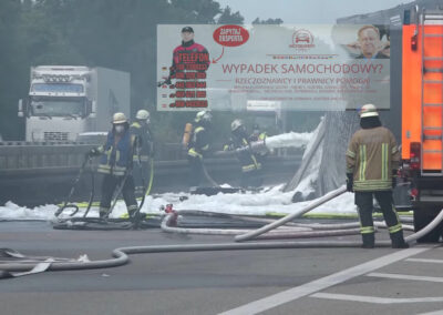 Wypadek drogowy na autostradzie w Niemczech na A8