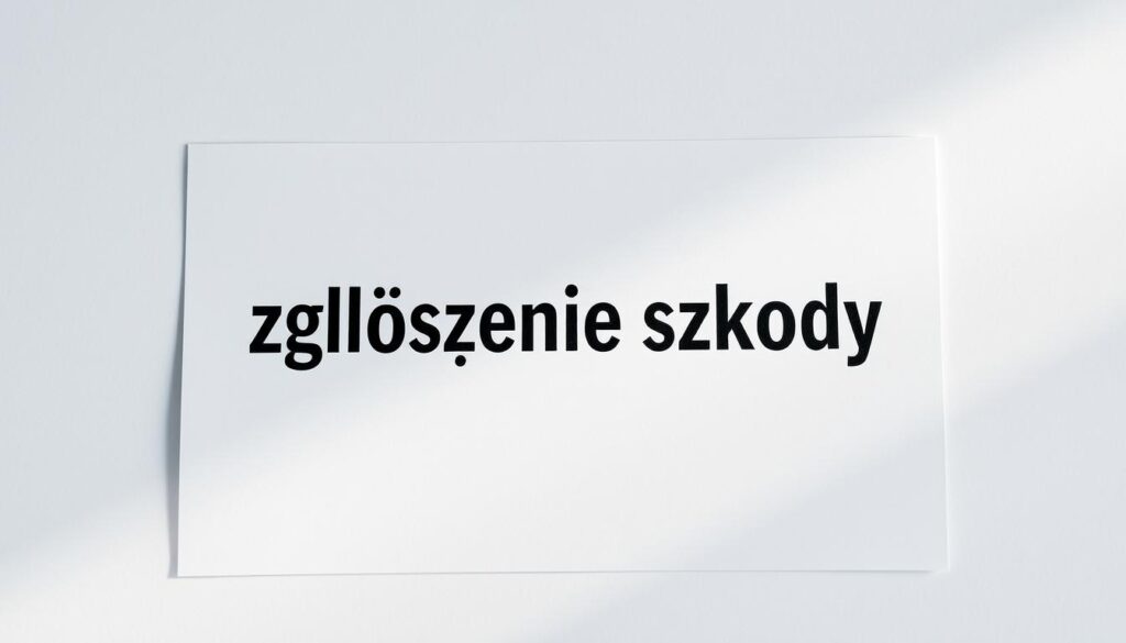 zgłoszenie szkody