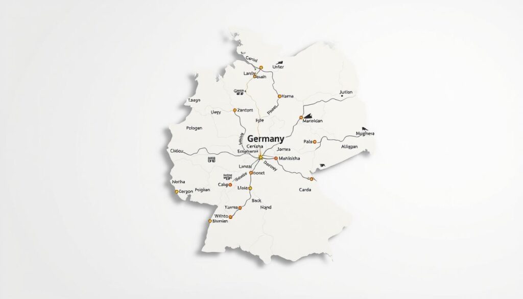 Główne lokalizacje w Niemczech