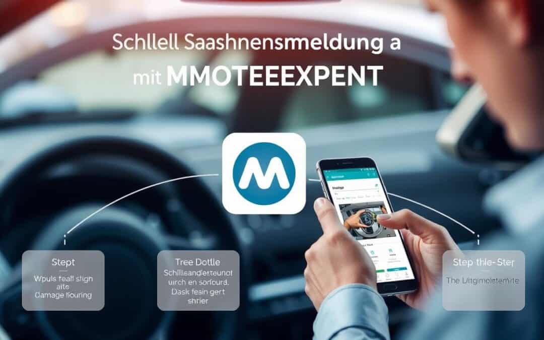 Schnelle Schadensmeldung mit MOTOEXPERT – Schritt für Schritt